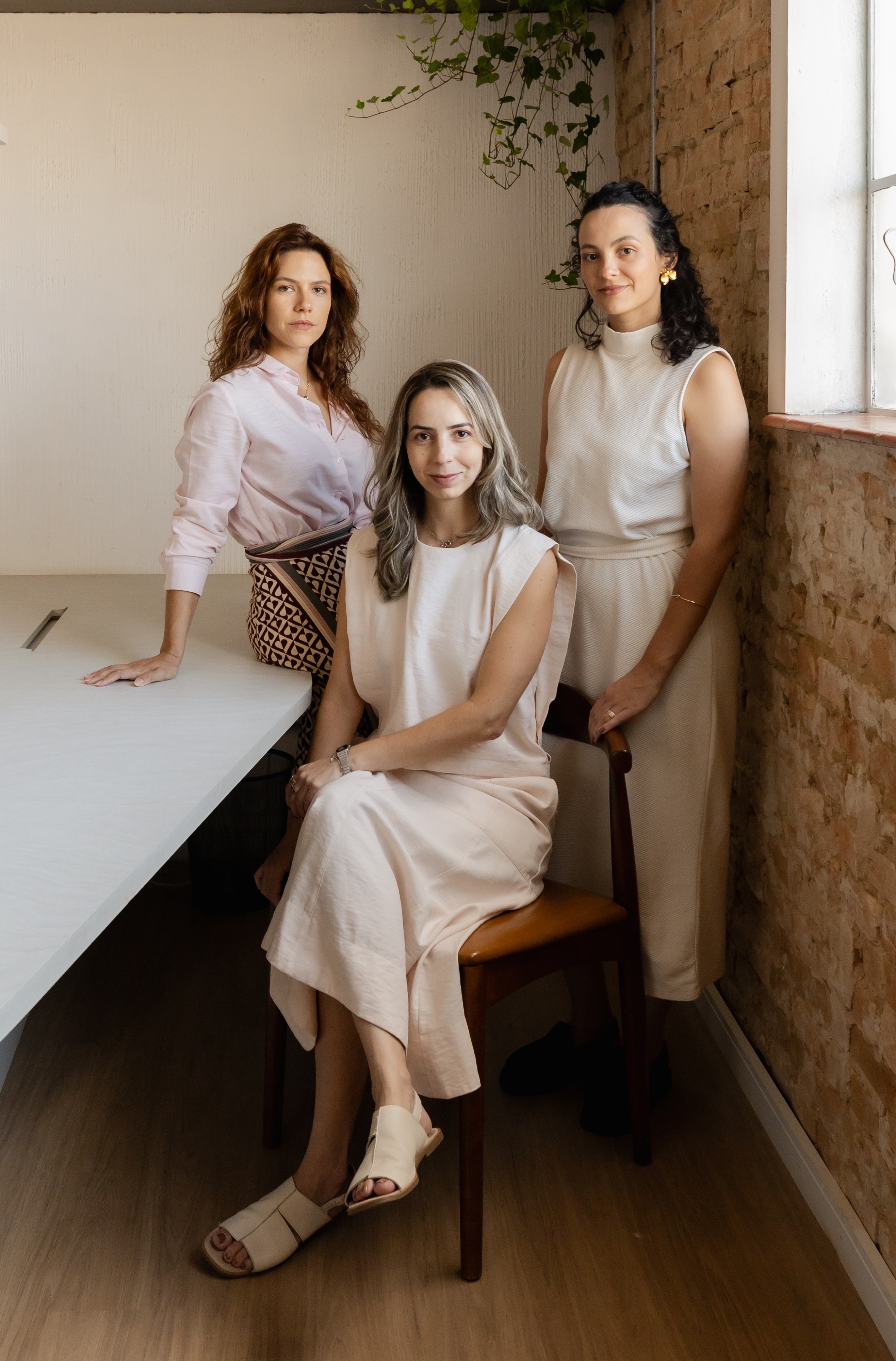 Carol, Bárbara e Alanna, equipe Arq Besô